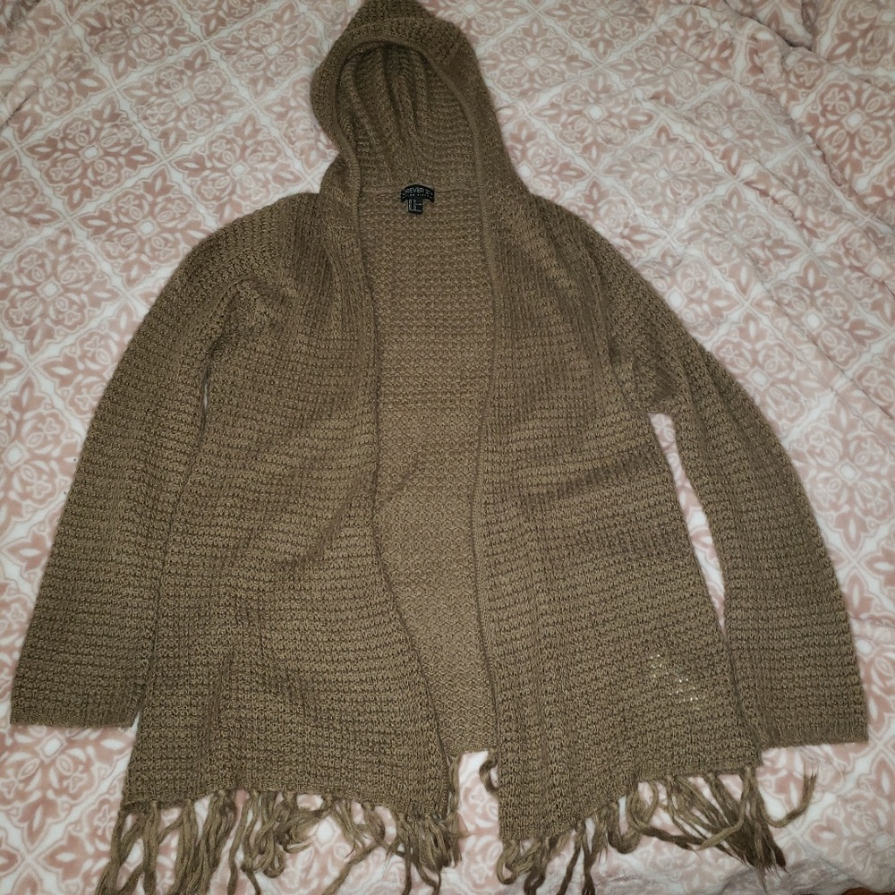 Forever 21 long cable knit cardigan 3X
